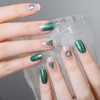 Tyuimhx Christmas Semi Cured Gel Nail Strips, 20 Pcs Winter