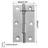 Piutouyar 12 Pack Butt Hinge 2.5 Inch Mini Hinges 304