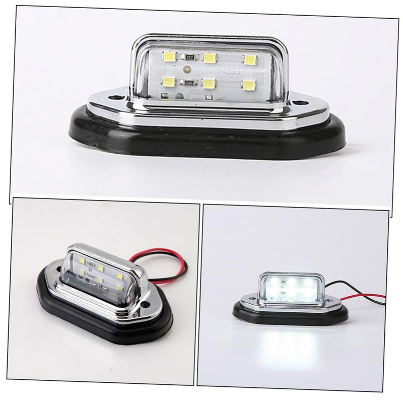 ULTECHNOVO 2pcs Led Car License Plate Light Tail Light for