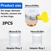 2 Pcs Faucet Hose Adapter, Kitchen Sink Faucet Adapter to