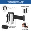 PATIKIL Fixed Wall Mount Retractable Belt Barrier, 16.4 Feet Fixed