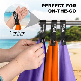 HiiPeak Microfibre Towel Compact Camping Beach Towel - Quick Dry Lightweight Absorbent Sports Gym Towel Swimming Hiking Drying Towel for Men,Women (Violet-1pack, 50cm x 30cm)
