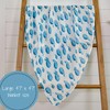LollyBanks 100% Cotton Muslin Swaddle Nautical Ocean Blanket Set, Whale