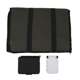 Fish Folding Unhooking Mat with 2 Lure Boxes Sturdy Sponge Fishing Landing Pad for Angling