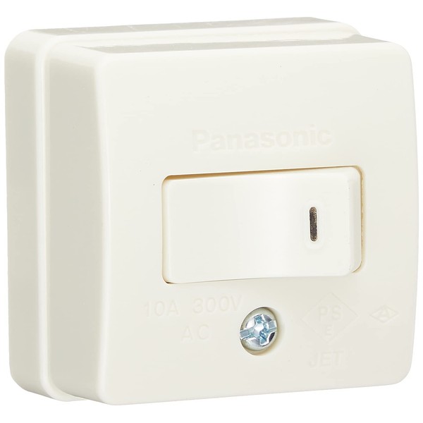 Panasonic WS3001W 10A Square Tumbler Switch B, 10 Pieces