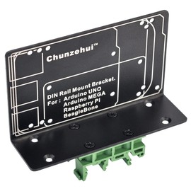 DIN Rail Mount Bracket for Raspberry Pi 1A+ 1B+ 2B 3B 3B+ 4B Zero Arduino Uno Mega BeagleBone Black
