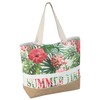 Idena 31018 Summer Time Canvas Beach Bag with Floral Pattern,