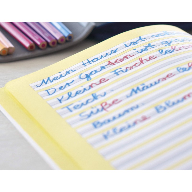 FABER-CASTELL 201734 Jumbo Grip Bicolour Hyphenate Pen, 2 Pens, Red