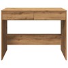 vidaXL Desk Writing Table - Engineered Wood, Modern Artisan Oak,