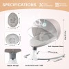 Electric Baby Swing Cradle Bluetooth Infant Bouncer Rocker Chair Music
