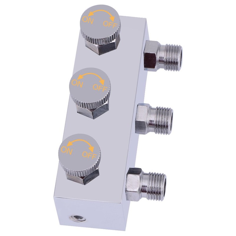 Air Hose Splitter, 3-Way Airbrush Air Hose Splitter, Air Regulation