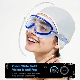 EasYoung Adult Swim Goggles, 2-Pack Swim Pool Goggles, Anti-Fog UV Protection, Wide View Swim Glasses Suitable for Over 15 Men, Women