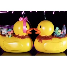 Pato Chela Paquete De 10  Vasos Para Michelada En Forma De Pato