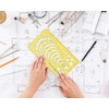 Traceease Geometric Drafting Circle Radius Template Drawing Stencil, Designing Template
