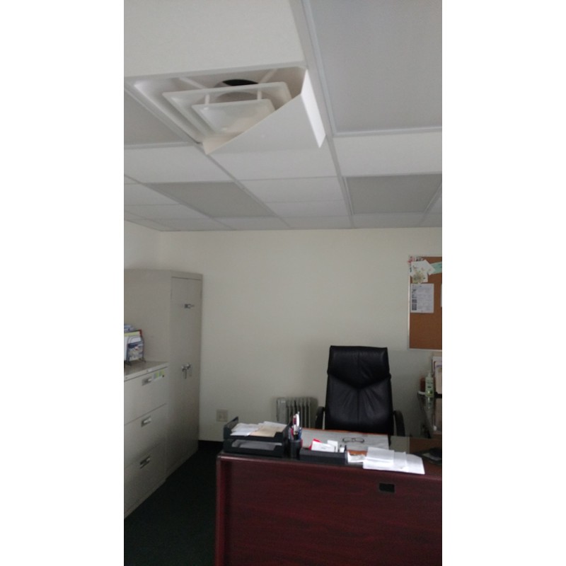 Corner Air Diverter (Triangle) for 2'x2' Ceiling Air Diffuser-Package of