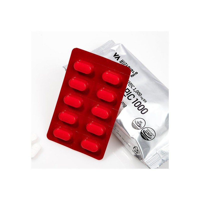 Vitamin Village High-Concentration Mega C Vitamin C 1000mg 1 Box