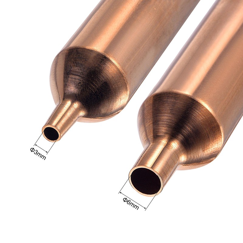 sourcing map Copper Refrigerator Filter Dryer 18.5 x 111mm with