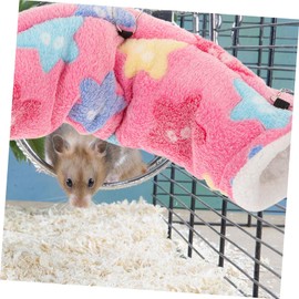 VILLFUL Small Pet Hideout Tunnel Soft Warm Nest for Hamsters Chinchillas Guinea Pigs Easy Hanging Tunnel Nest for Rest Play