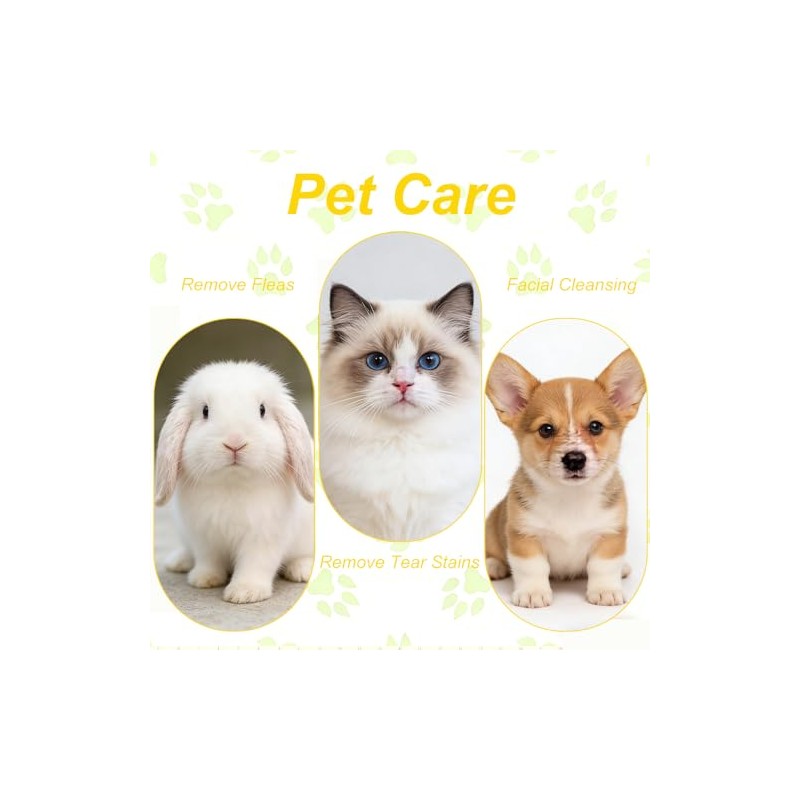 Pet Grooming Comb Set, 4 Pack Stainless Steel Flea Combs,
