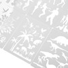 12Pcs Paint Stencils A4 Characters Animals Plants Safe Poisonless Durable