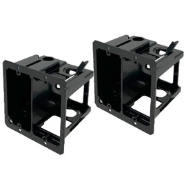 iMBAPrice IMBA-LVDR2-2 (2-Gang) Cut-in Combo Electrical Power and Low-Voltage/Old Work Box for Existing Construction, 2-Pack