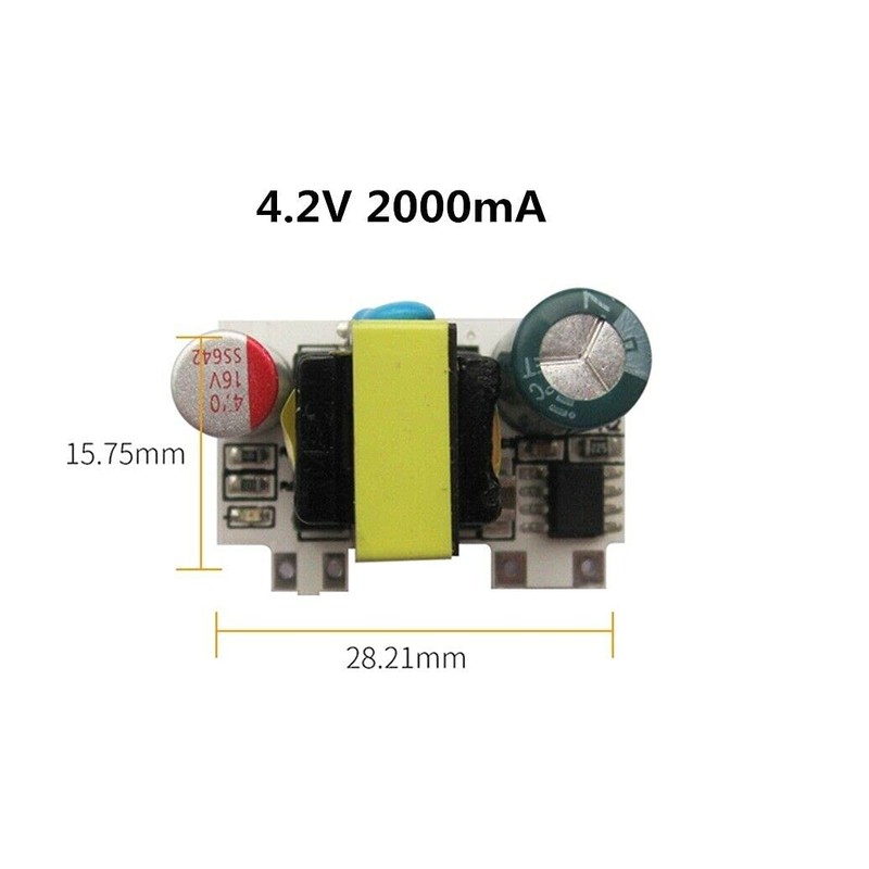 5pcs AC-DC 4.2V 2000mA Low Ripple Switching Step Down Power