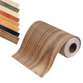 uxcell Wood Grain Tape, 4.72" x 33Ft Self-Adhesive Wood Grain Repair Tape Simulated Repair Patch for Wall Corner Table Door Baseboards Floor Sofa Furniture Home Decor (Walnut)