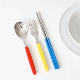 (10x10) Kamome Kitchen Crayon Children's Cutlery Set / (텐바이텐)카모메키친 크레용 어린이 수저포크세트