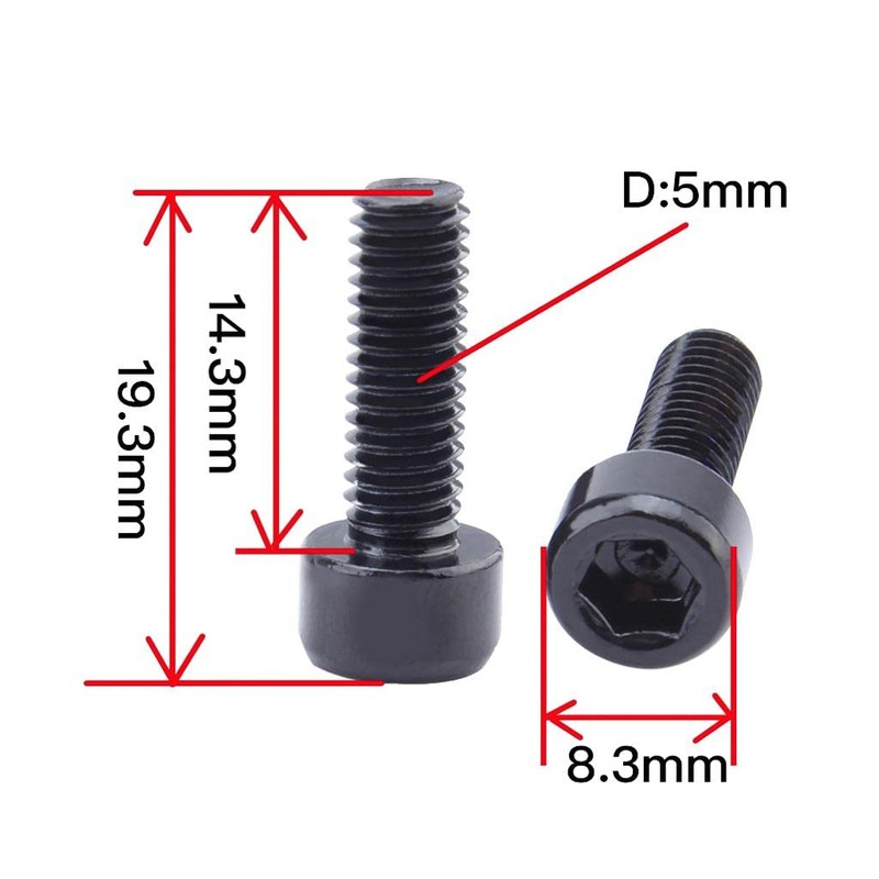 MagiDeal 4Pcs Aluminum Alloy Bike Water Bottle Cage Bolts Holder