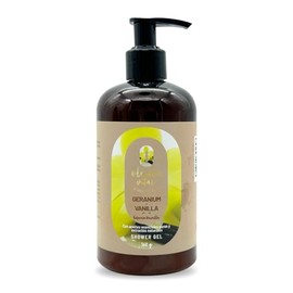 OLEUM VITAE Shower Gel Geranio-Vainilla. Gel de Ducha con Aceite Esencial de Geranio. 360 Gr