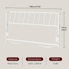 MAHANCRIS King Size Headboard Only, Metal Headboard with 2 Power