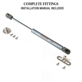 Gazeer 6 Pcs 100N/22.5lb Gas Strut Lift Support Cabinet Door Lift Pneumatic Support