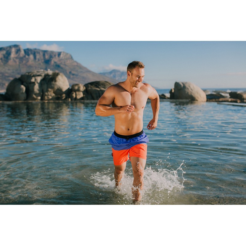 GUGGEN Mountain Swimming Trunks for Men Quick-Drying Swimming Shorts 596