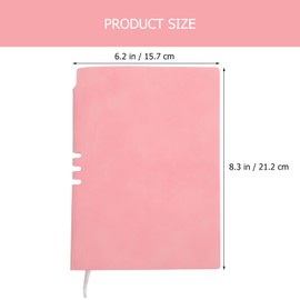 Operitacx Soft Cover Notebook Imitation Leather Business Notepad Decorative Scrapbook for Work Travel School