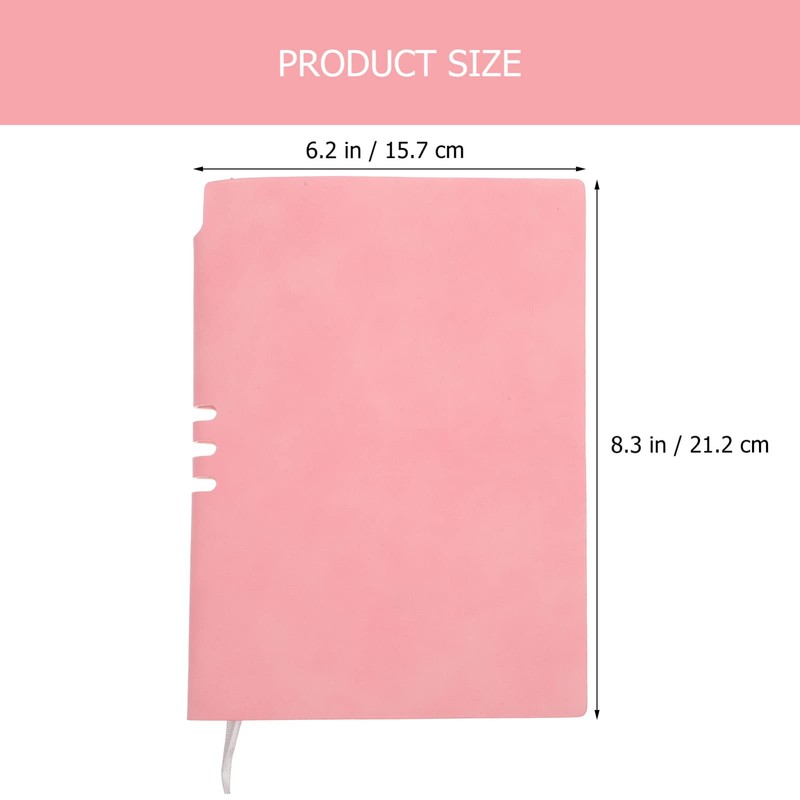 Operitacx Soft Cover Notebook Imitation Leather Business Notepad Decorative Scrapbook