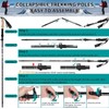 Dsocool Collapsible Trekking Poles - Lightweight Folding Hiking Poles for