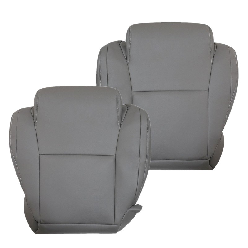 SecosAutoparts Driver & Passenger Side Bottom Replacement Leather Seat Covers