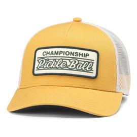 AMERICAN NEEDLE Pickleball Twin Valin Adjustable Snapback Baseball Trucker Hat (22005A-PBALL-IVAY)