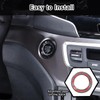 HIRUFAIT Engine Start Stop Switch Button Frame Trim for Honda