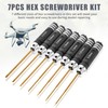 MDLHOBBY Professional RC Hex Screwdriver Set - 7PCS Precision Hexagon