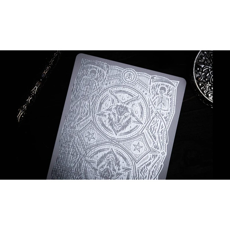 666 (Silver Foil) Playing Cards by Riffle Shuffle