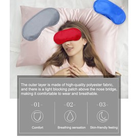 AKOAK 10 Pieces Game Party Sleep Travel Eye Mask, Lightweight Shading Eye Protection Rest Eye Mask, with Nose Pad and Adjustable Strap, Unisex (Black)