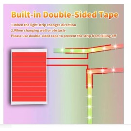 Unbranded Tira De Luces 50FT LED RGB Color Tiras Led Para Decoracion Habitacion Cuarto