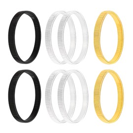 Landrain 4 Pairs Metal Elastic Slip Shirt Arm Holder Men Women