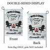 Customized Camper Camping Garden Flag for Outside, Custom Family Name