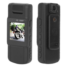 1080P Body Camera, Mini Sports Camera with Audio and Video Recording, Wide Angle Lens & Night Vision Wearable Video Recorder with Back Clip, 180° Rotation, 1.54 Inch Color Display