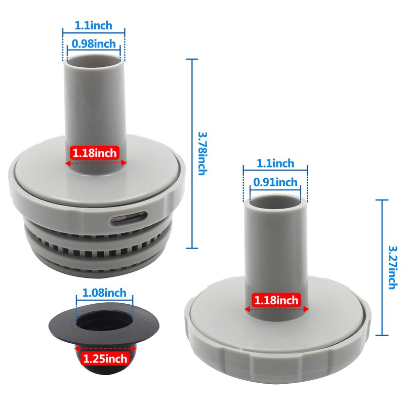 TIROAR 25022E Swimming Pool Water Jet Connector Kits with Outlet
