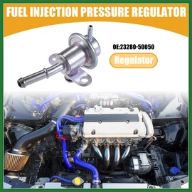 Motoforti Fuel Injection Pressure Regulator No.23280-50050 - Car Fuel Pressure Regulator - for Toyota Land Cruiser 1998-2007 Metal Silver Tone - 1 Pc Long-lasting
