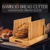 Bamboo Bread Slicer with High-Grade Stainless Steel Knife – Adjustable