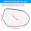 TOP-VIGOR 1-Pack Passenger Side Heated Mirror Glass Compatible with2016 2017